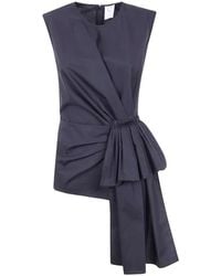 Mantu - Draped Knot-Detail Top - Lyst