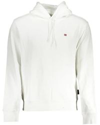 Napapijri - Logo-Patch Drawstring Hoodie - Lyst