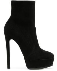 Casadei - Flora 140Mm Platform Ankle Boots - Lyst