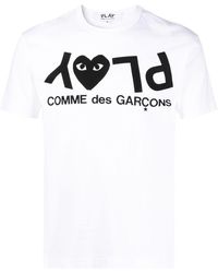 COMME DES GARÇONS PLAY - Camiseta con logo estampado - Lyst
