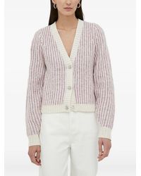 Bruuns Bazaar - Cardigan Côtelé À Boutons Ornés - Lyst