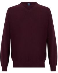 Fedeli - V-Neck Cashmere Sweater - Lyst