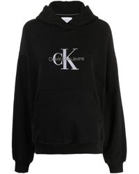 Calvin Klein - Hoodie à logo imprimé - Lyst