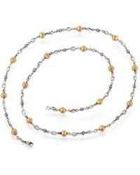 Sylva & Cie - Diamond Bead Necklace - Lyst