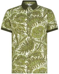Etro - All-over Graphic-print Polo Shirt - Lyst