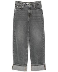iBlues - Jeanne Wide-Leg Turn-Up Jeans - Lyst