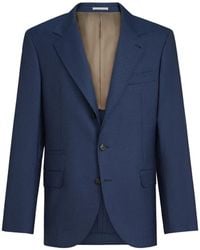 Brunello Cucinelli - Super 150S Virgin-Wool Prince Of Wales Blazer - Lyst