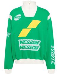 we11done - Logo-print Zip-up Sweatshirt - Lyst