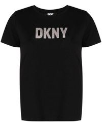 DKNY - Logo-stamp Short-sleeve T-shirt - Lyst