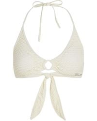 KARL LAGERFELD - Crochet Bikini Top - Lyst