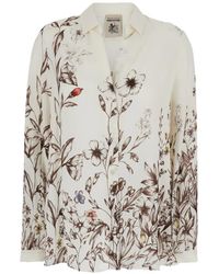 Semicouture - Floral-Print Buttoned Shirt - Lyst