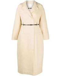 Jil Sander - Belted Wool Coat - Lyst