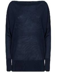 P.A.R.O.S.H. - Boat-Neck Long-Sleeve Sweater - Lyst