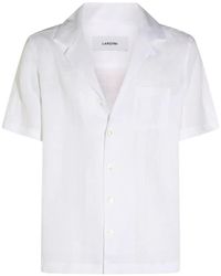 Lardini - V-Neck Short-Sleeved Shirt - Lyst