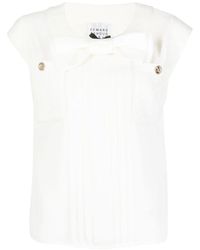 Edward Achour Paris - Bow-Detail Top - Lyst