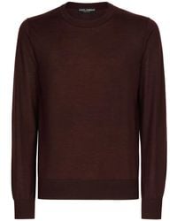 Dolce & Gabbana - Extra-Fine Cashmere Round-Neck Sweater - Lyst