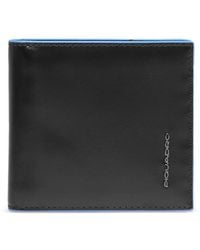 Piquadro - Contrast-Trim Money Clip Wallet - Lyst