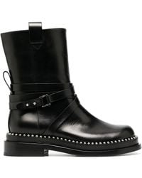 Ermanno Scervino - Studded Leather Ankle Boots - Lyst