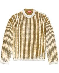 DIESEL - K-Moise Cable Knit Jumper - Lyst