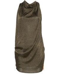Arcina Ori - Asha Dress Khaki Metallic - Lyst