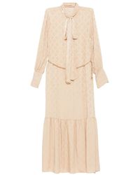 Michael Kors - Monogram Maxi Dress - Lyst