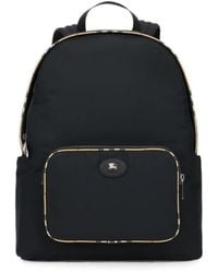 Burberry - Check Trim Backpack - Lyst