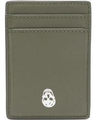 McQueen - Skull-Detail Card Holder - Lyst