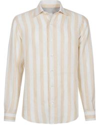 Eleventy - Long-Sleeve Striped Shirt - Lyst