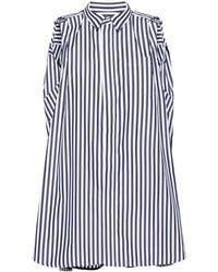 Sacai - Striped Poplin Shirt Dress - Lyst