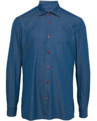 Kiton - Denim Button-up Shirt - Lyst
