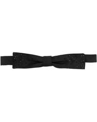 DSquared² - Crystal-Embellished Silk Bow Tie - Lyst