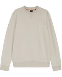 BOSS - Logo-Patch Sweatshirt - Lyst