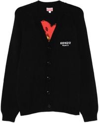 KENZO - Boke-Flower Button-Up Cardigan - Lyst