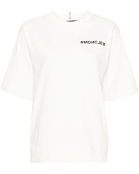 3 MONCLER GRENOBLE - T-shirt con logo goffrato - Lyst