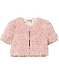 Twinset - Tulle Ruffled Jacket - Lyst