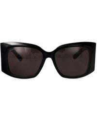 Balenciaga - Logo Geometric Sunglasses - Lyst
