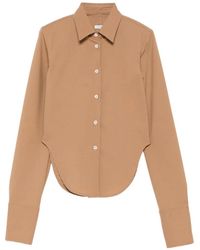 Covert - Curved-Hem Long-Sleeve Shirt - Lyst