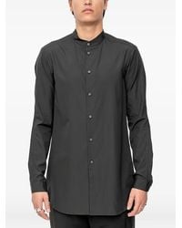 DEVOA - Mandarin-Collar Rear-Yoke Shirt - Lyst