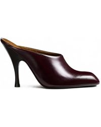 KHAITE - 100Mm Colt Square-Toe Heeled Mules - Lyst