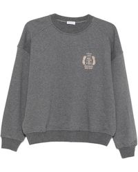 Brunello Cucinelli - Logo-Embroidered Raglan-Sleeve Sweater - Lyst