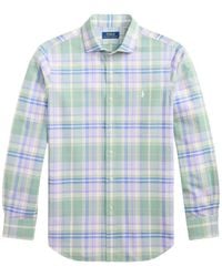 Polo Ralph Lauren - Custom-Fit Plaid Embroidered-Logo Shirt - Lyst