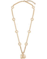Dolce & Gabbana - Logo-Pendant Necklace - Lyst