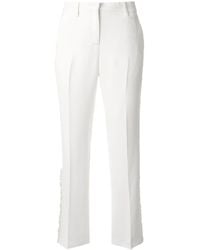 N°21 - Cropped Ruffle Detail Trousers - Lyst