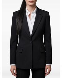 SUTTON NEW YORK - Single-Breasted Buttoned Blazer - Lyst