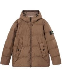 Stone Island - 4100037 Crinkle Reps Ny Wind-Resistant Down Jacket With Anti-Drop - Lyst