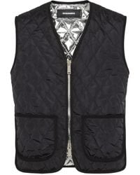 DSquared² - Gilet Urban Trapuntato - Lyst