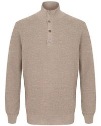 Corneliani - Jersey De Punto Con Botones - Lyst