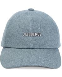 Jacquemus - Gadjo Denim Baseball Cap With Logo Plaque - Lyst