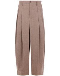 Hed Mayner - Micro-Check Pleated Trousers - Lyst