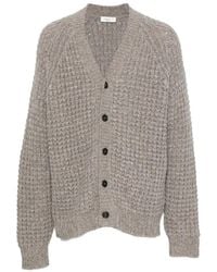 Roberto Collina - Waffle-Knit V-Neck Cardigan - Lyst